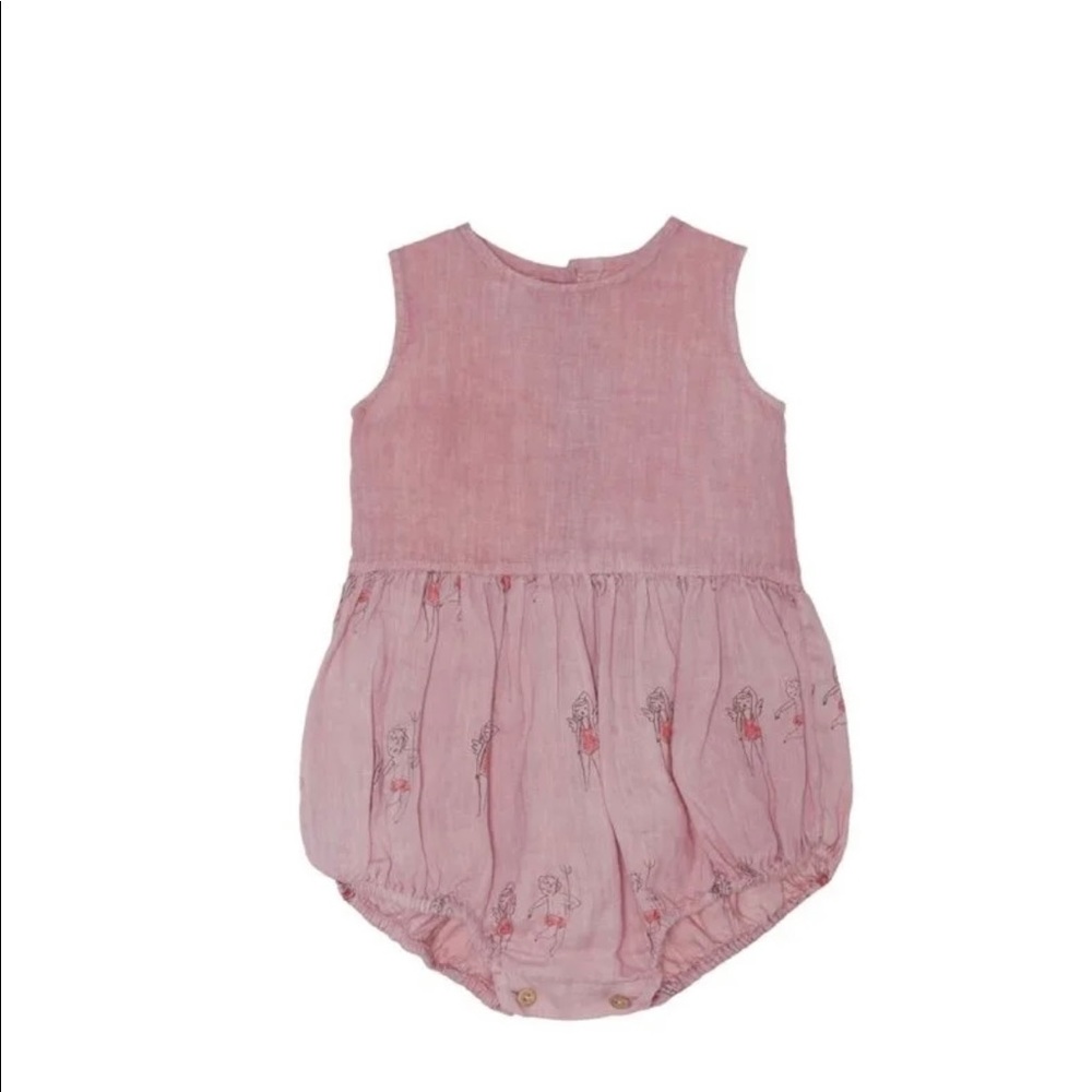 Yellow Pelota rompers